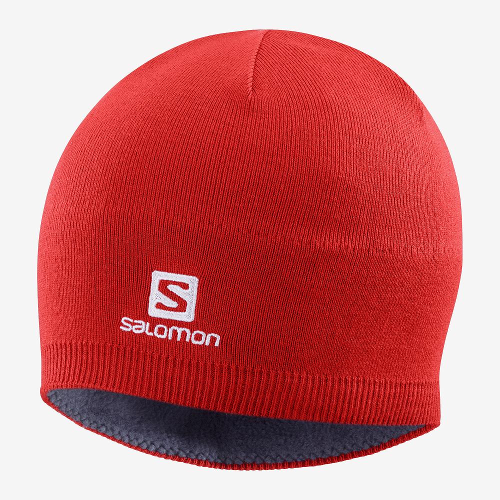 SALOMON RS WARM Philippines - Men's Hats - Red | 514082-DNR